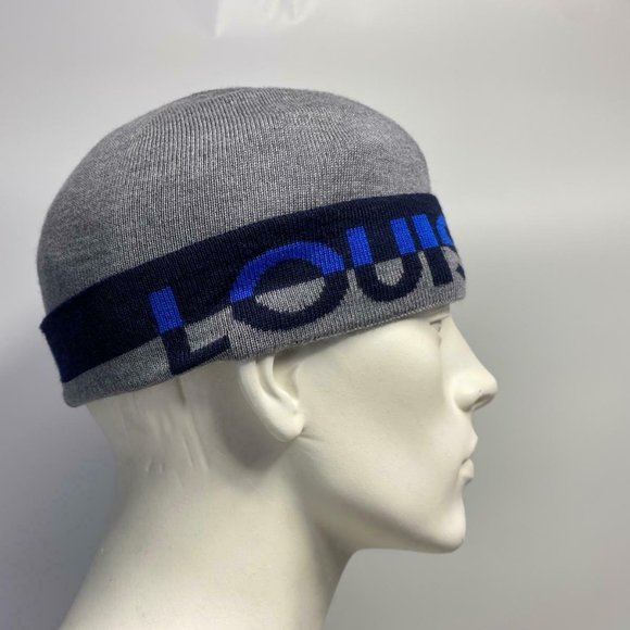 New Authentic Louis Vuitton Gray Wool Horizon Hat - Picture 4 of 9